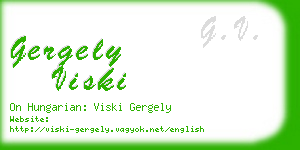 gergely viski business card